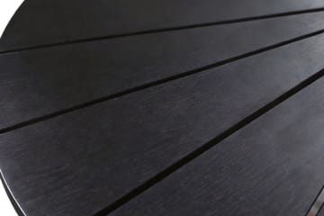Tunis Spisebord Utendørs 120 cm Rundt - Svart - Hagemøbler & utemiljø - Hagebord - Spisebord ute