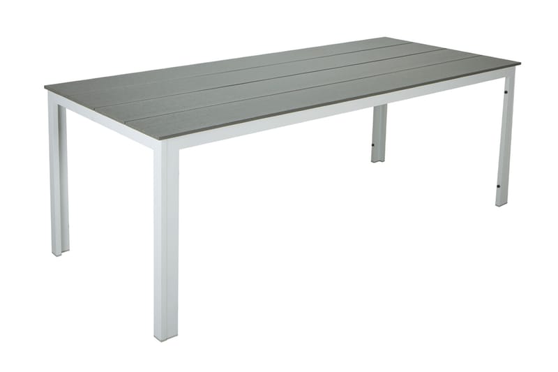 Tunis Spisebord Utendørs 140x90 cm Rektangulært - Hvit/Grå - Hagemøbler & utemiljø - Hagebord - Spisebord ute