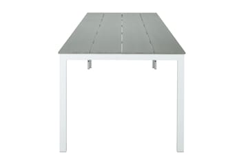 Tunis Spisebord Utendørs 140x90 cm Rektangulært - Hvit/Grå - Hagemøbler & utemiljø - Hagebord - Spisebord ute