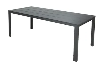 Tunis Spisebord Utendørs 140x90 cm Rektangulært - Svart - Hagemøbler & utemiljø - Hagebord - Spisebord ute