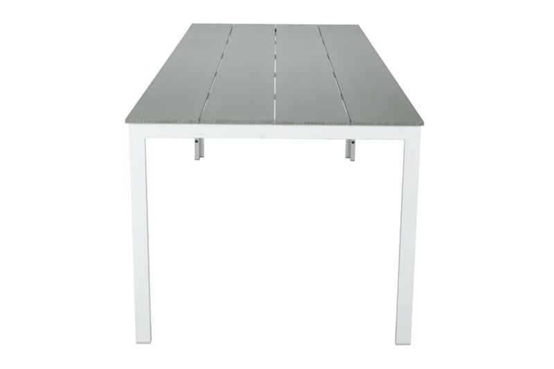 Tunis Spisebord Utendørs 205x90 cm Rektangulært - Hvit/Grå - Hagemøbler & utemiljø - Hagebord - Spisebord ute