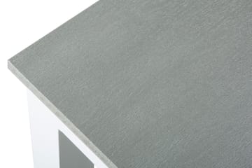 Tunis Spisebord Utendørs 205x90 cm Rektangulært - Hvit/Grå - Hagemøbler & utemiljø - Hagebord - Spisebord ute