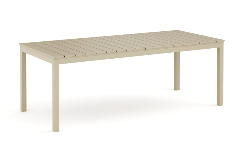 Tunis Uttrekkbart Spisebord Utendørs 205/305x90 cm Rektangulært - Beige - Hagemøbler & utemiljø - Hagebord - Spisebord ute