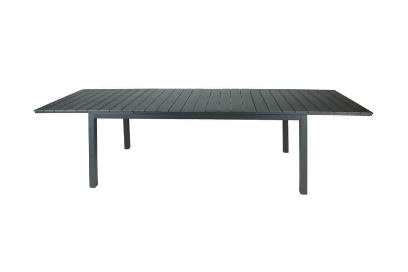 Tunis Uttrekkbart Spisebord Utendørs 205/305x90 cm Rektangulært - Svart - Hagemøbler & utemiljø - Hagebord - Spisebord ute