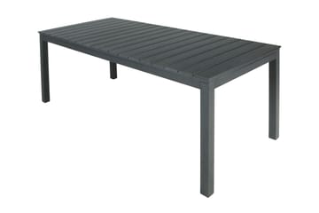 Tunis Uttrekkbart Spisebord Utendørs 205/305x90 cm Rektangulært - Svart - Hagemøbler & utemiljø - Hagebord - Spisebord ute