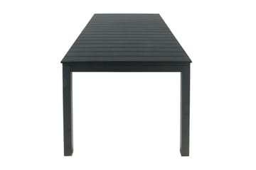 Tunis Uttrekkbart Spisebord Utendørs 205/305x90 cm Rektangulært - Svart - Hagemøbler & utemiljø - Hagebord - Spisebord ute