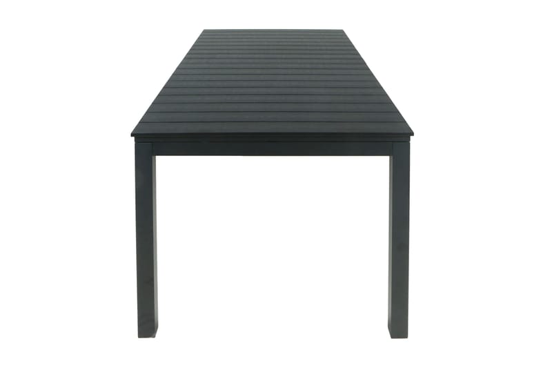 Tunis Uttrekkbart Spisebord Utendørs 205/305x90 cm Rektangulært - Svart - Hagemøbler & utemiljø - Hagebord - Spisebord ute