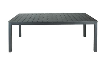 Tunis Uttrekkbart Spisebord Utendørs 205/305x90 cm Rektangulært - Svart - Hagemøbler & utemiljø - Hagebord - Spisebord ute