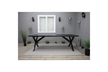 Utendørs bord Oxford 220 Svart - Svart - Hagemøbler & utemiljø - Hagebord - Spisebord ute