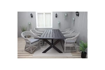 Utendørs bord Oxford 220 Svart - Svart - Hagemøbler & utemiljø - Hagebord - Spisebord ute