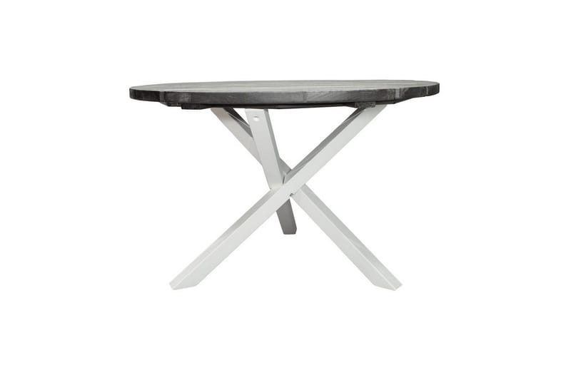 Utendørs Bord Scottsdale Round - Shabby Chic grå med hvite ben - Hagemøbler & utemiljø - Hagebord - Spisebord ute