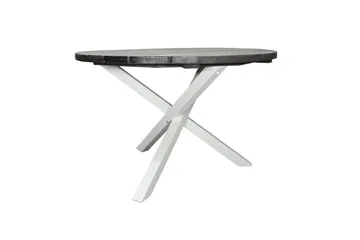 Utendørs Bord Scottsdale Round - Shabby Chic grå med hvite ben - Hagemøbler & utemiljø - Hagebord - Spisebord ute