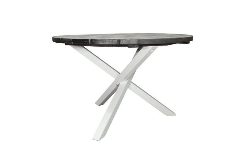 Utendørs Bord Scottsdale Round - Shabby Chic grå med hvite ben - Hagemøbler & utemiljø - Hagebord - Spisebord ute