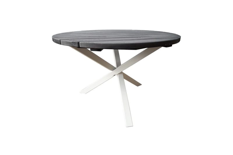 Utendørs Bord Scottsdale Round - Shabby Chic grå med hvite ben - Hagemøbler & utemiljø - Hagebord - Spisebord ute