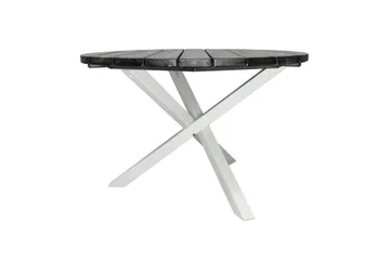 Utendørs Bord Scottsdale Round - Shabby Chic grå med hvite ben - Hagemøbler & utemiljø - Hagebord - Spisebord ute