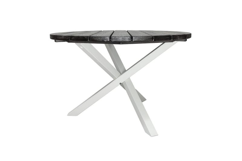 Utendørs Bord Scottsdale Round - Shabby Chic grå med hvite ben - Hagemøbler & utemiljø - Hagebord - Spisebord ute