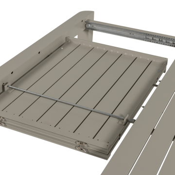 Uttrekkbart spisebord Ovara 150 cm utendørs - Sand - Hagemøbler & utemiljø - Hagebord - Spisebord ute