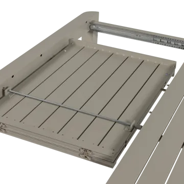 Uttrekkbart spisebord Ovara 150 cm utendørs - Sand - Hagemøbler & utemiljø - Hagebord - Spisebord ute