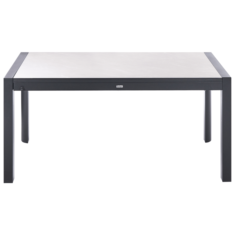 Uttrekkbart spisebord utendørs Binasco 160/220 cm - Beige/svart - Hagemøbler & utemiljø - Hagebord - Spisebord ute