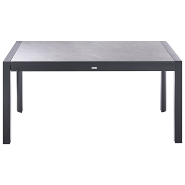 Uttrekkbart spisebord utendørs Binasco 90x160/220 cm - Grå/Svart - Hagemøbler & utemiljø - Hagebord - Spisebord ute