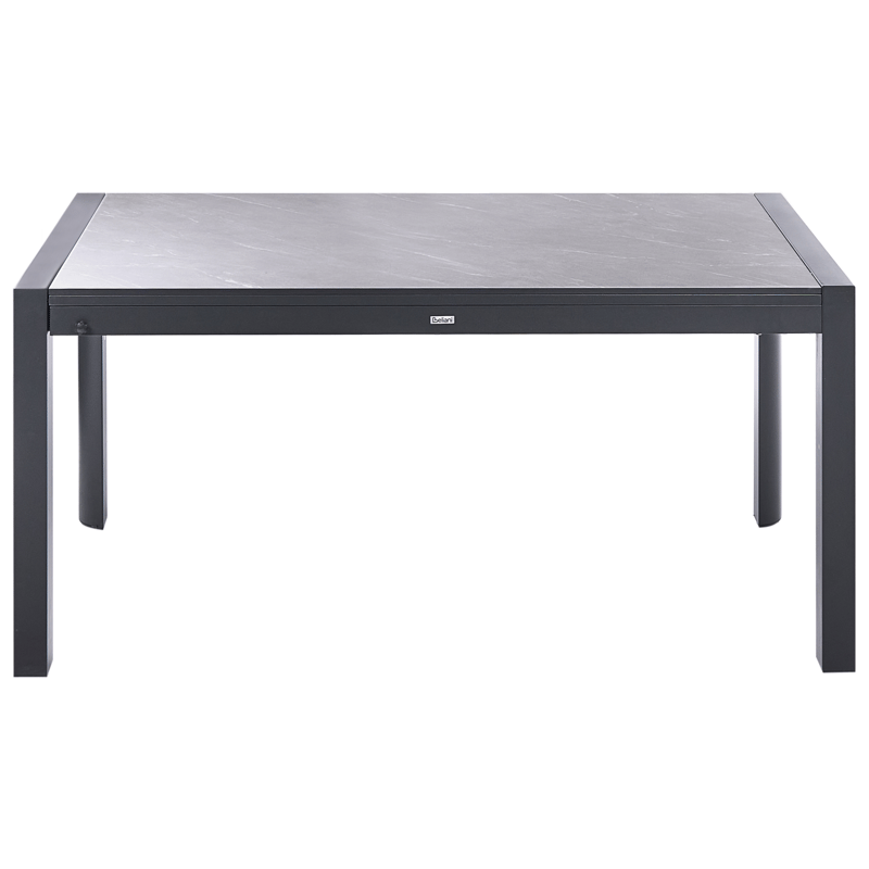 Uttrekkbart spisebord utendørs Binasco 90x160/220 cm - Grå/Svart - Hagemøbler & utemiljø - Hagebord - Spisebord ute