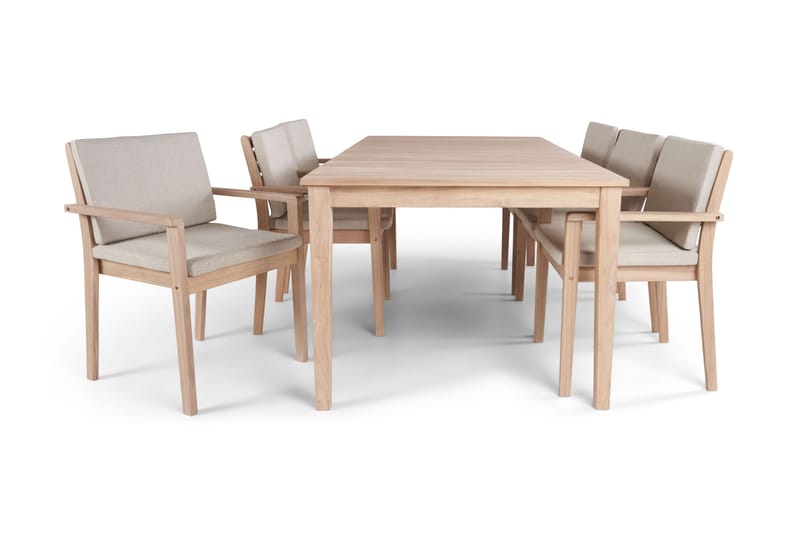 Wagnera Spisebord 206 cm - Beige - Hagemøbler & utemiljø - Hagebord - Spisebord ute