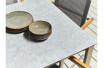 Zervo Spisebord 180x90 cm - Grå/Sølv - Hagemøbler & utemiljø - Hagebord - Spisebord ute