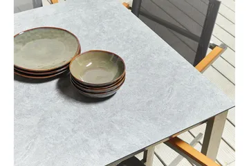 Zervo Spisebord 180x90 cm - Grå/Sølv - Hagemøbler & utemiljø - Hagebord - Spisebord ute