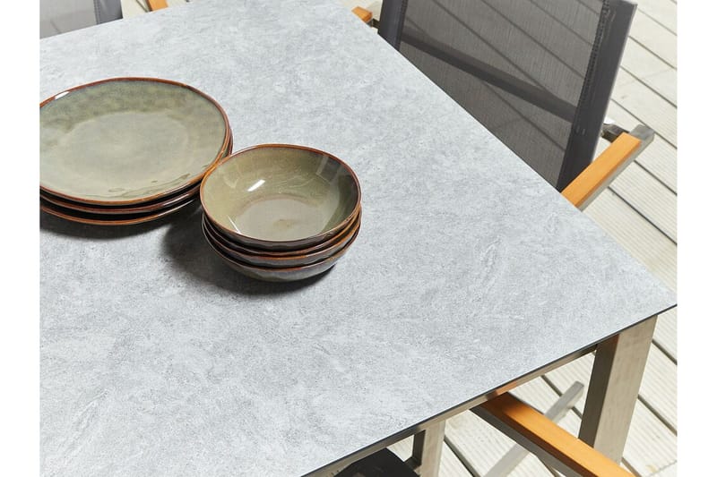 Zervo Spisebord 180x90 cm - Grå/Sølv - Hagemøbler & utemiljø - Hagebord - Spisebord ute