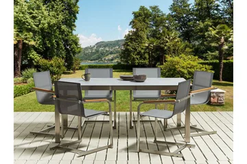 Zervo Spisebord 180x90 cm - Grå/Sølv - Hagemøbler & utemiljø - Hagebord - Spisebord ute