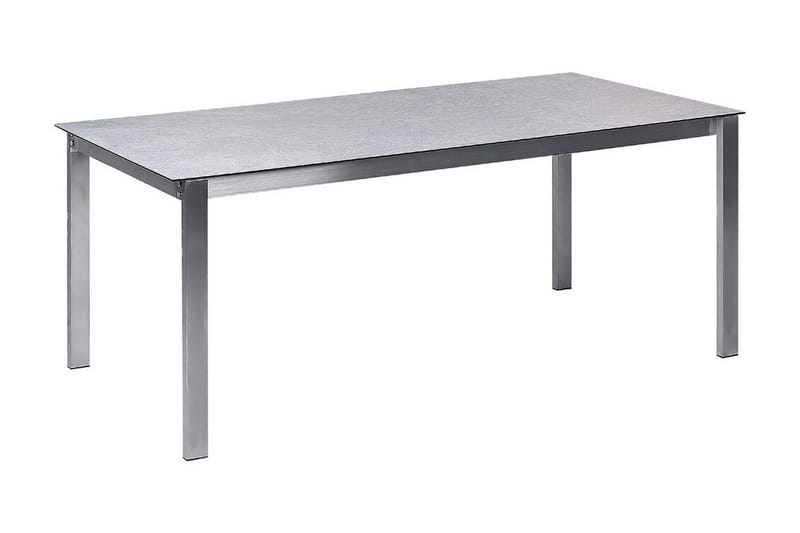 Zervo Spisebord 180x90 cm, Grå/Sølv