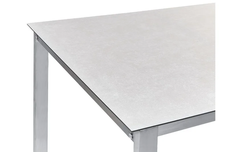 Zervo Spisebord 180x90 cm - Hvit/Sølv - Hagemøbler & utemiljø - Hagebord - Spisebord ute