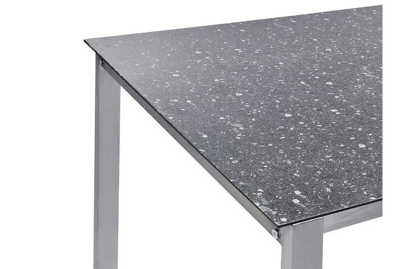 Zervo Spisebord 180x90 cm - Svart/Sølv - Hagemøbler & utemiljø - Hagebord - Spisebord ute