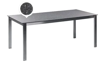 Zervo Spisebord 180x90 cm - Svart/Sølv - Hagemøbler & utemiljø - Hagebord - Spisebord ute