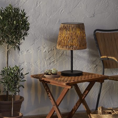 Cesta Solcellelampe 48 cm - brun-svart - Hagemøbler & utemiljø - Hagedekorasjon & utemiljø - Hagebelysning