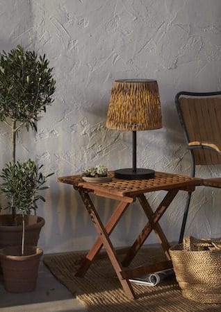Cesta Solcellelampe 48 cm - brun-svart - Hagemøbler & utemiljø - Hagedekorasjon & utemiljø - Hagebelysning