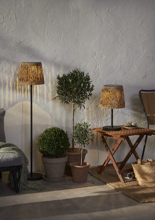 Cesta Solcellelampe 48 cm - brun-svart - Hagemøbler & utemiljø - Hagedekorasjon & utemiljø - Hagebelysning