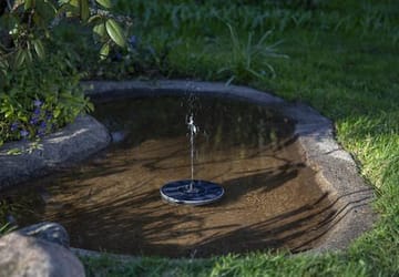Fountain Solcelledekorasjon 16 cm - svart - Hagemøbler & utemiljø - Hagedekorasjon & utemiljø - Dam & fontene - Hagefontene