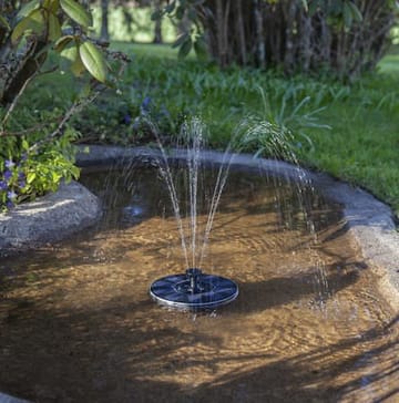 Fountain Solcelledekorasjon 16 cm - svart - Hagemøbler & utemiljø - Hagedekorasjon & utemiljø - Dam & fontene - Hagefontene