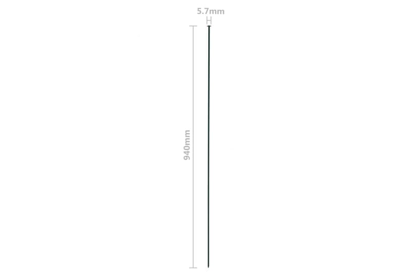 Gjerdesett til hagedam buet ned 77,5x64 cm grønn - Dam & fontene