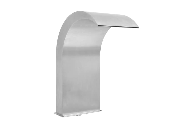 Bassengfontene rustfritt stål 45x30x65 cm sølv - Hagefontene
