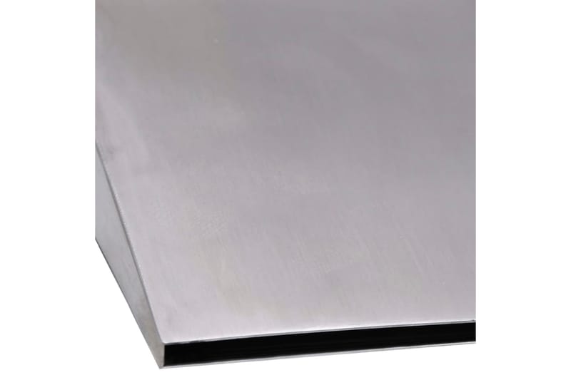 Bassengfontene sølv 45x9x26 cm rustfritt stål - Silver - Hagefontene