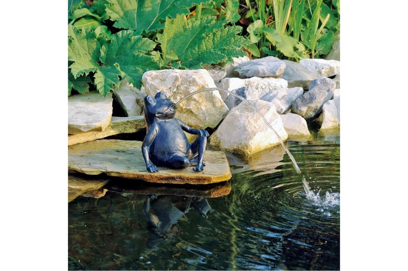 Ubbink Fontenefigur frosk 20,5 cm 1386073 - Hagefontene Ubbink Fontenefigur frosk 20,5 cm 1386073 - Hagefontene
