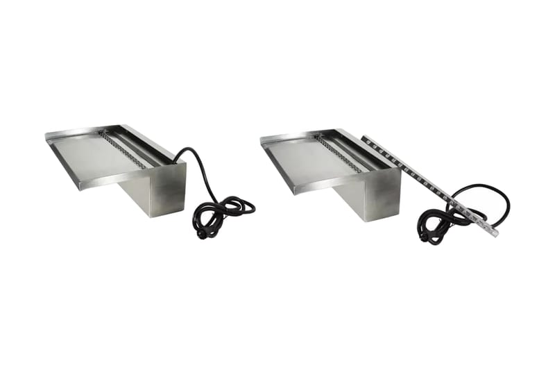 Ubbink Foss Niagara LED 30 cm sølv 1312124 - Dam & fontene