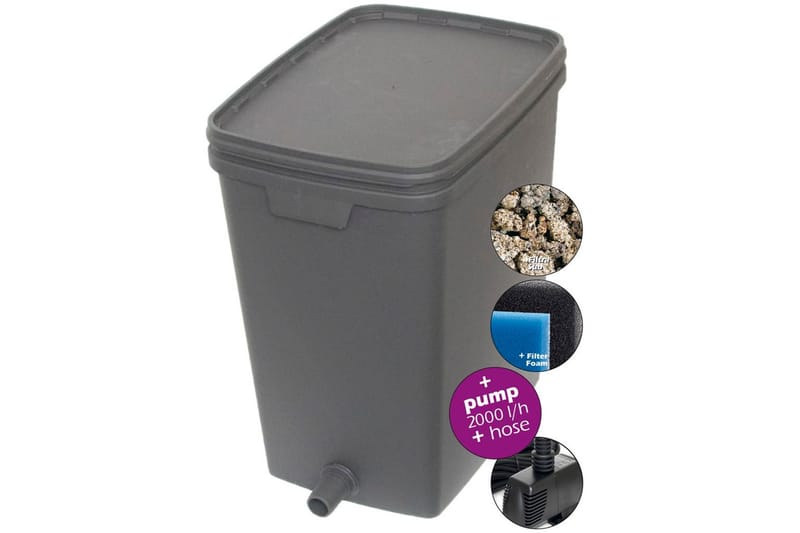 Velda Damfilter 35 L med pumpe 2000 L 146039 - Dam & fontene