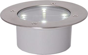 Decklight solcellespotlight 12 cm - sølv - Hagemøbler & utemiljø - Hagedekorasjon & utemiljø - Hagebelysning