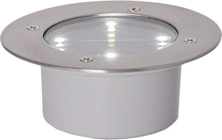 Decklight solcellespotlight 12 cm - sølv - Hagemøbler & utemiljø - Hagedekorasjon & utemiljø - Hagebelysning
