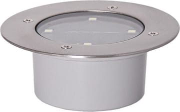 Decklight solcellespotlight 12 cm - sølv - Hagemøbler & utemiljø - Hagedekorasjon & utemiljø - Hagebelysning