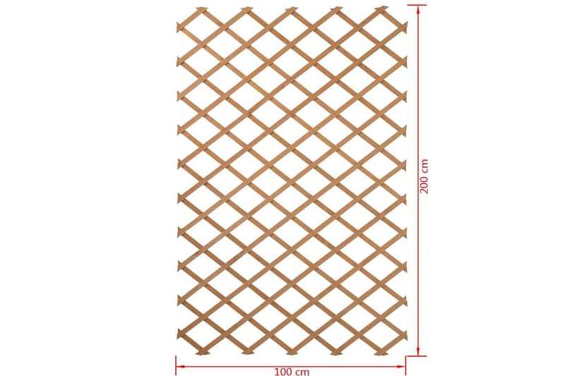 Nature Hageespalier 100x200 cm naturell 6041703 - Espalier