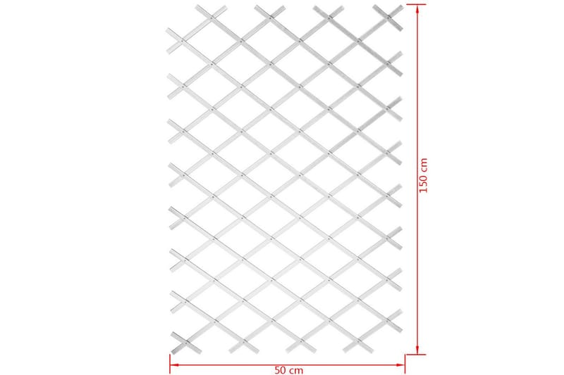 Nature Hageespalier 50x150 cm PVC hvit 6040701 - Espalier